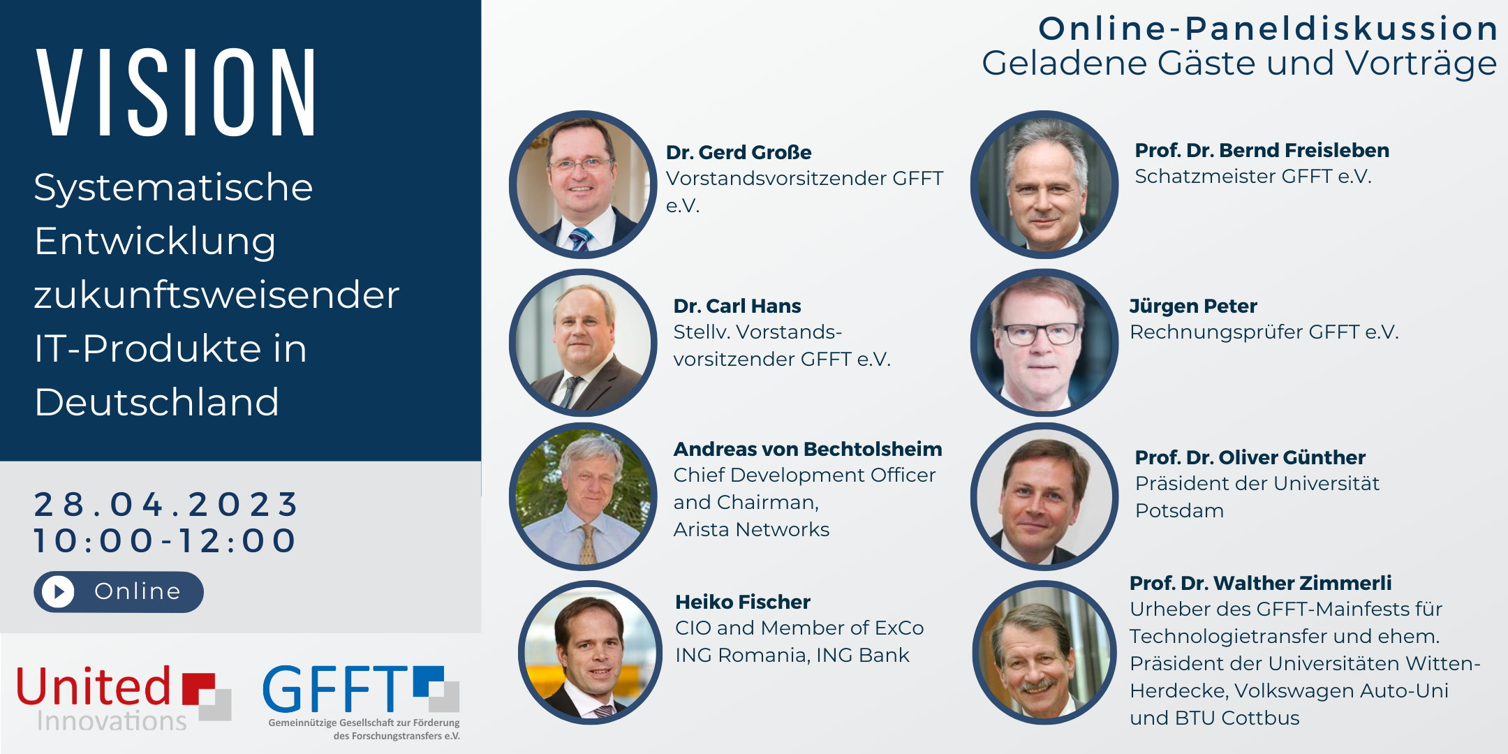 Eventflyer für Systematische Entwicklung zukunftsweisender IT-Produkte in Deutschland am 28.04.23